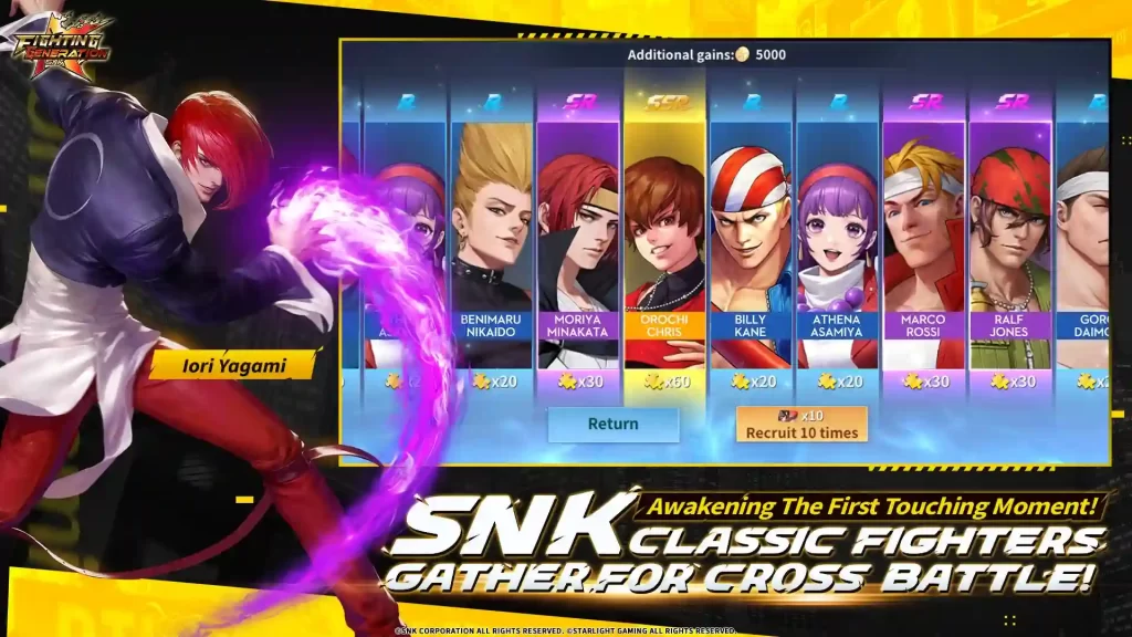 SNK Fighting Masters Mod APK Unlocked All Characters